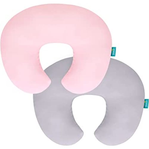 Biloban Nursing Pillow Cover 2 Pack Fit Boppy Nursing Pillow Breathable & Skin-Friendly Nursing Pillow Slipcovers for Breastfeeding Mom Comfortable & Machine Washable Nursing Pillow Covers