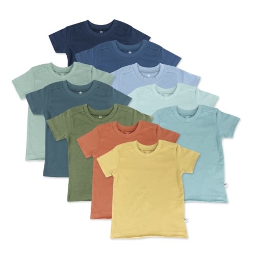 10-Pack Organic Cotton Short Sleeve T-Shirts | Honest Baby Clothing