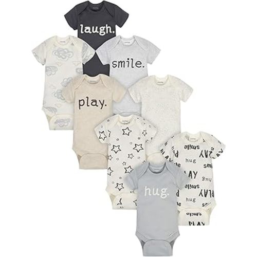 Onesies Brand unisex-baby 8-pack Short Sleeve Mix & Match Bodysuits