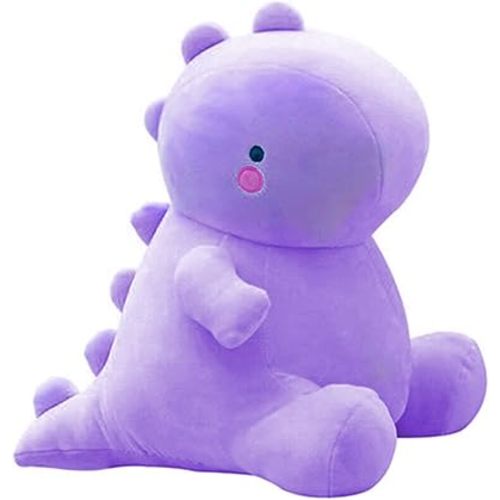 Cute Dinosaur Plush Toys, Fat Dinosaur Stuffed Animals Toys Dolls, Soft Plush Stuffed Animal Dino Plushie, Birthday Gifts for Kids Girl Boys Purple 12 inch