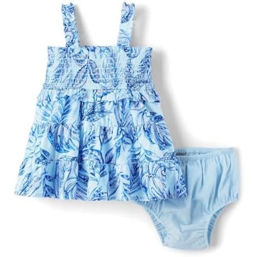 The Children's Place Baby-Girls and Newborn Casual Short Sleeve Dress with Diaper Cover