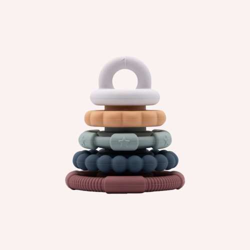 Rainbow Stacker and Teether Toy - Earth