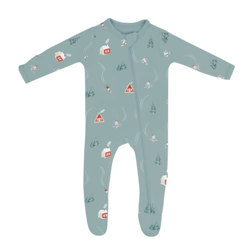 Zippered Footie in Alpine Village