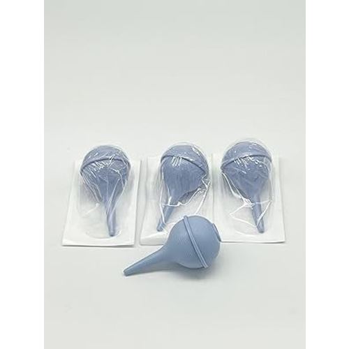 Comfort Soft Sterile Ear Bulb Rubber Hand Squeeze Baby Bulb Suction Sucker - 2 oz - Nasal - Ulcer (4 Pack)