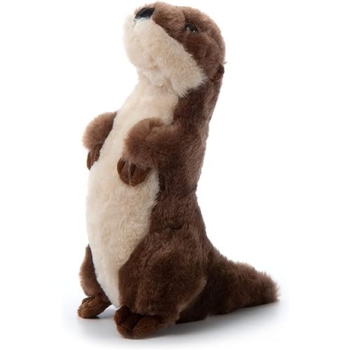 The Petting Zoo River Otter Stuffed Animal Standing, Gifts for Kids, Wild Onez Zoo Animals, River Otter Plush Toy 10 inches