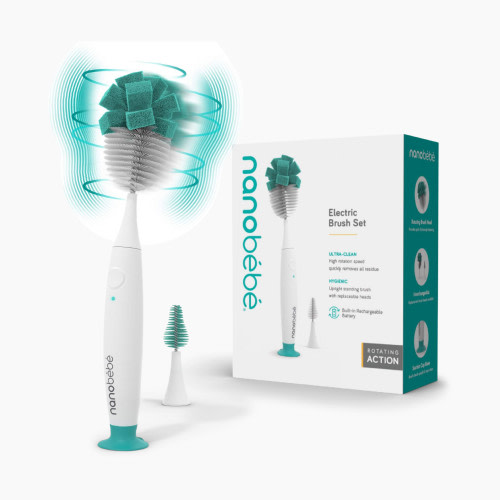 Nanobebe E-Brush Electric Baby Bottle Brush