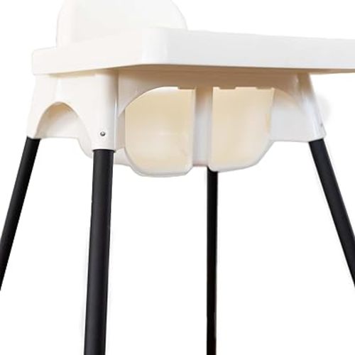 Yeah Baby Goods Highchair Leg Wraps (Matte Black) - Compatible with The IKEA Antilop Highchair - Stylish IKEA High Chair Accessories w/Easy Self-Adhesive
