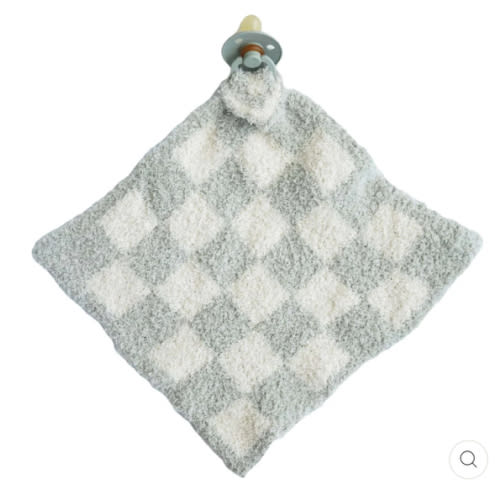 CuddleLane™ Luxe Lovey | Sage Check