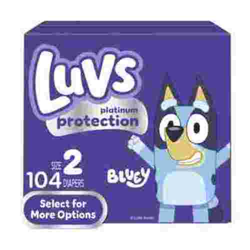 Luvs Platinum Protection Baby Diapers Size 2, 104 Count (Select for More Options)
