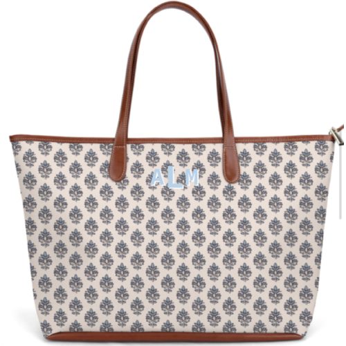 St. Anne Diaper Bag – Printed Monogram – Barrington Gifts