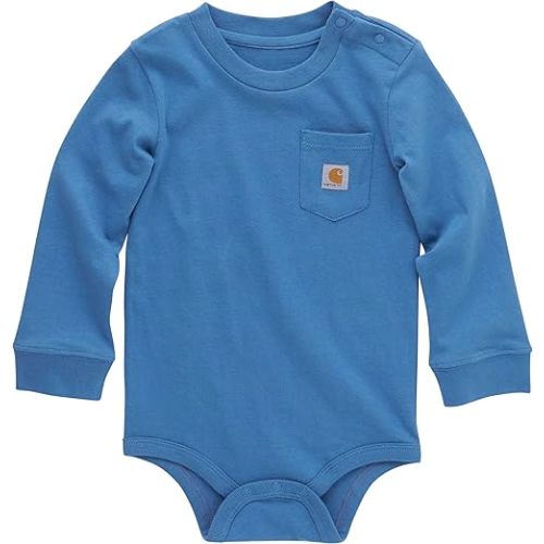 Carhartt Unisex Baby Long-Sleeve Pocket Bodysuit