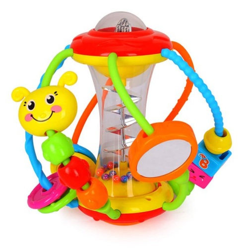 Adakot Baby Toys 6-12 Months, Baby Toys 0-6 Months, Baby Rattles Activity Ball Infant Toys, Shaker Grab Spin Rattle, Crawling Educational 6 Month Old Baby Toys for 3, 6, 9, 12 Months Baby Boys Girls
