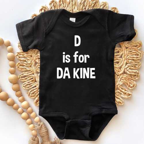 D is for Da Kine Baby Onesie, Baby Shower Gift, Hawaii Keiki, Local Kine, Hawaii Baby, Hawaiian Baby, Local Boy, Local Girl