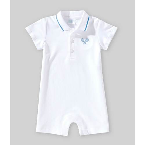 Edgehill Collection Baby Boys Tennis Racquet Polo Shortall