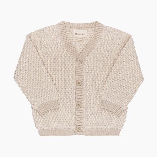 Elys & Co Bubble Knit Cardigan - Beige, 3 M