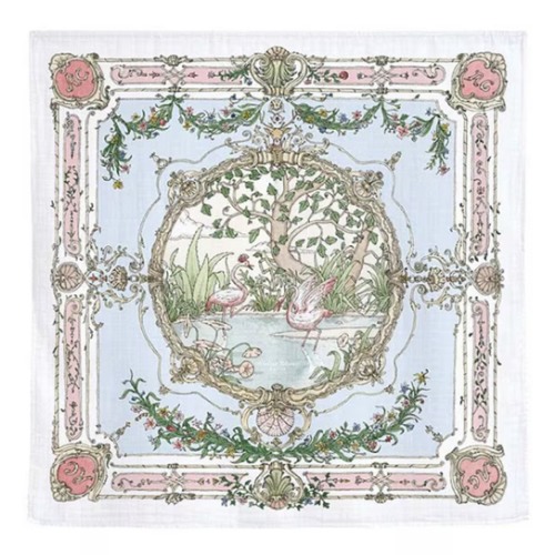 Atelier Choux Paris Baby Organic Cotton Tapestry Carre Swaddle Blanket with Gift Box