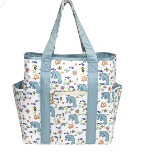 manatee-and-blue-surf-reversible-beach-bag – Emerson and Friends