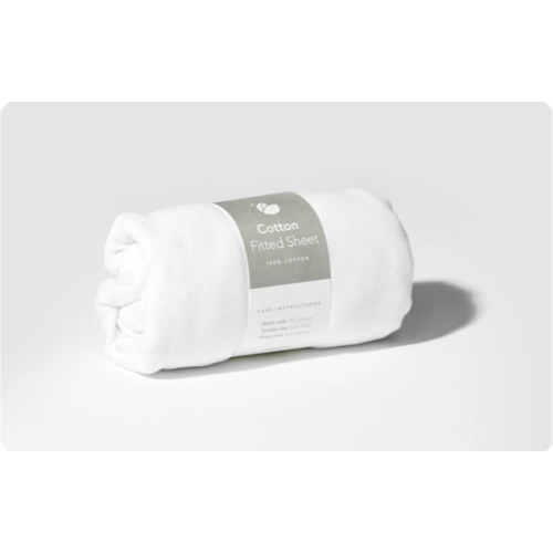 Fitted Crib Sheet: 100% Cotton Fitted Sheet for Lotus Travel Crib – Guava Family