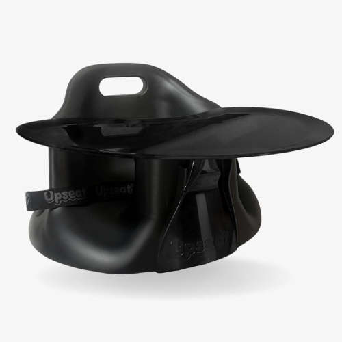 Upseat Baby Floor & Booster Seat with Tray - Midnight Black