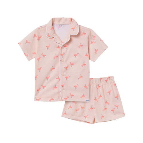 Gerber Toddler Girl Short Sleeve Top and Short Pajama Set, 2-Piece, Sizes 12 Months - 5T
