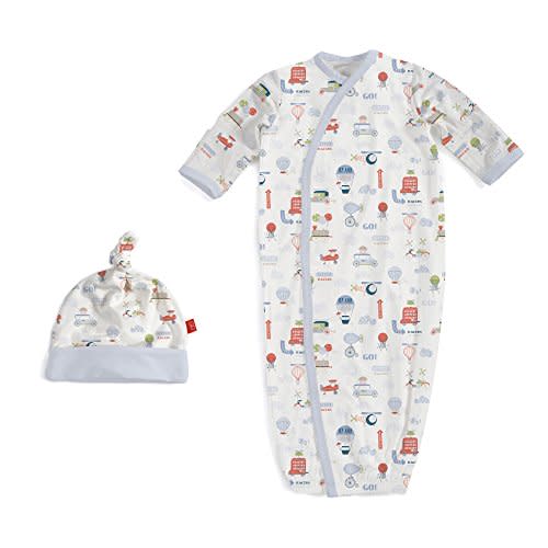 Magnificent Baby Baby Magnetic Modal 2 Piece Gown and Hat Set