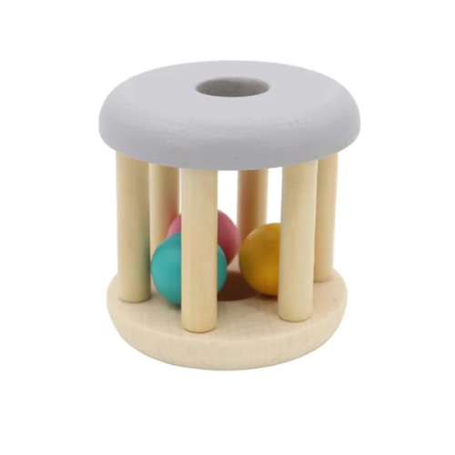 Two Tone Wooden Shaker Rattle