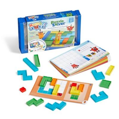hand2mind Numberblocks Puzzle Solver: Educational Toddler Learning Toy, 42-Piece Plastic Set for Math Skills