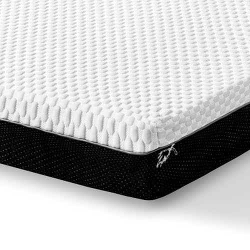 Crib Mattress, Dual-Sided Comfort Baby and Toddler Bed Mattress with Cool Gel Memory Foam, Triple-Layer Breathable Premium Baby Mattress for Infant and Toddler with Removable Outer Cover -White&Black