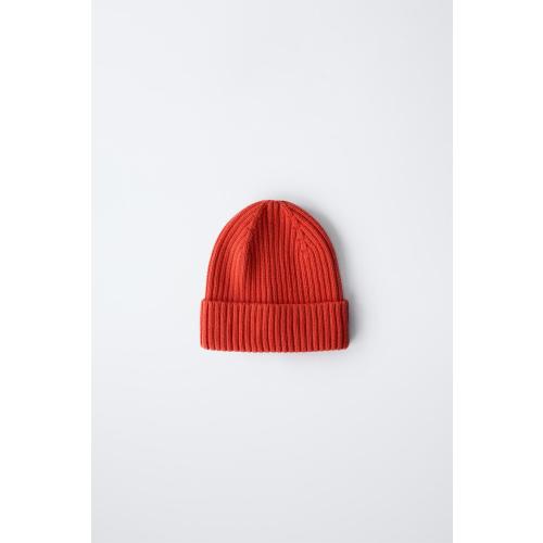 RIBBED KNIT HAT - Blue | ZARA United States