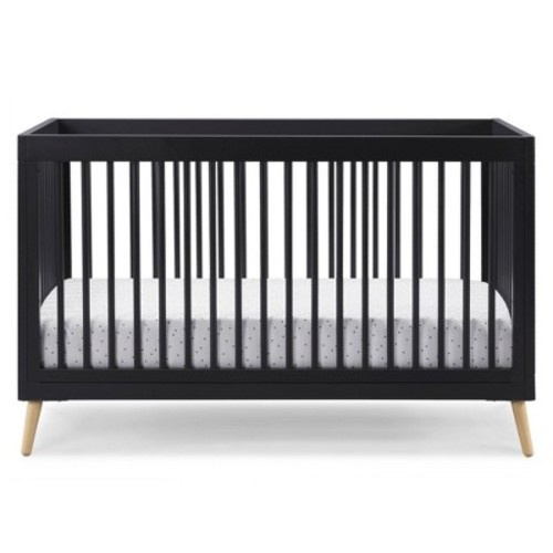 Delta Children Jordan 4-in-1 Convertible Crib, Color: Midnight Gray
