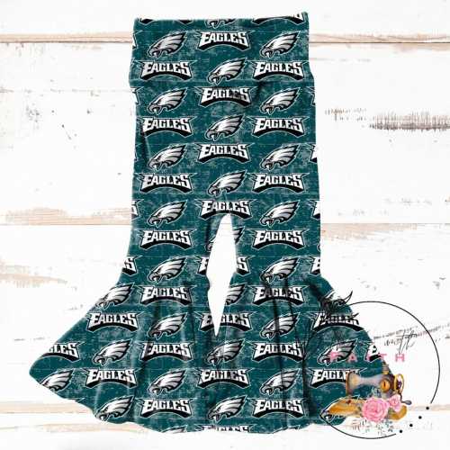 Philadelphia Eagles baby bummies, Headwrap or skinny flare pants