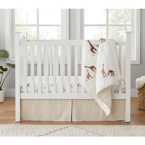Goldie Giraffe Baby Bedding - Quilt and 2 Crib Sheet Pack | Pottery Barn Kids