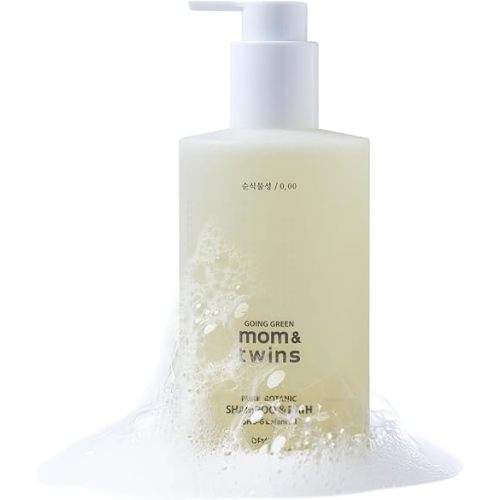 SHAMPOO & BATH – Organic Korean Baby Shampoo & Body Wash, Vegan 2-in-1 Cleanser for Hair, Face & Body, Gentle for Newborns, EWG Verified & Non-Toxic, korean hair care (11.29 fl oz / 320g)