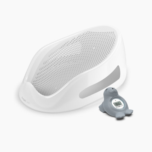 Angelcare Baby Bath Support & Thermometer Gift Bundle - Grey