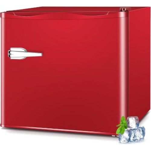 R.W.FLAME 1.2 Cu.Ft Compact Upright Freezer, Single-Door Mini Freezer with Removable Shelves, Freestanding Freezer for Home, Dorm, Apartment