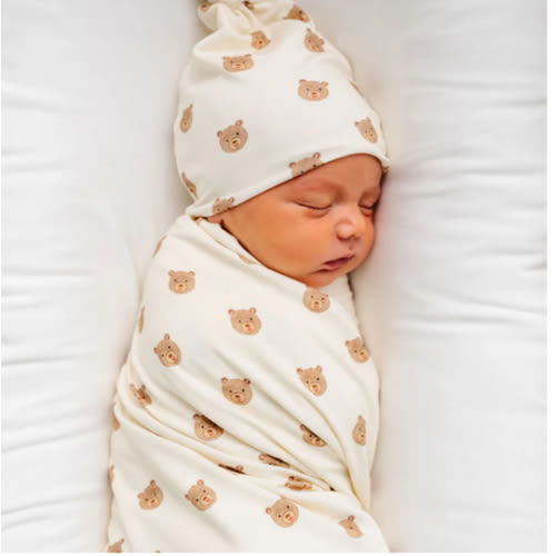 Teddy Swaddle Blanket – Lou Lou & Company