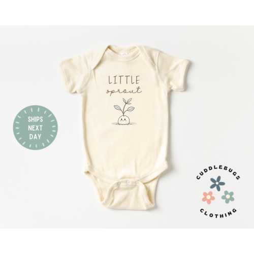Little Sprout Newborn Baby ONESIE® - Vegetable Plant Bodysuit - Cute Natural Baby Shirt - Farmer Baby - Baby Shower Gift - Unisex Baby