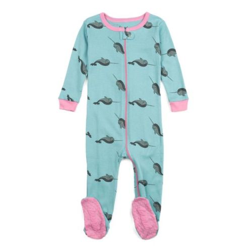 Leveret Kids Cotton Footed Pajamas - Animal Prints