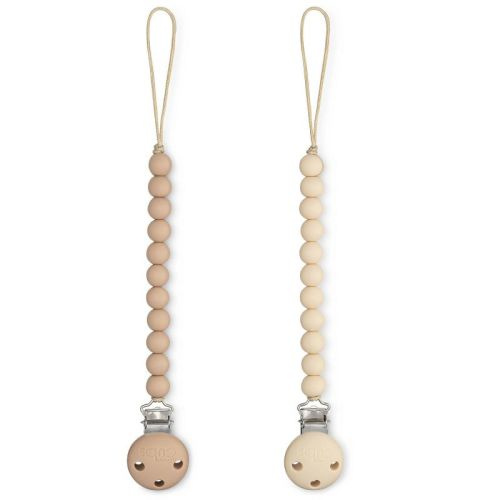 Pacifier Clip for Boys and Girls by Comfy Cubs, Color: Beige and light beige