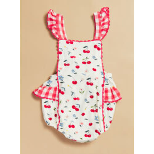 Rory Cherry Flower Bubble in Red | Tullabee