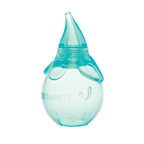 Dr. Talbot's Nasal Aspirator for Babies - Silicone - with Storage Case - Blue Elephant