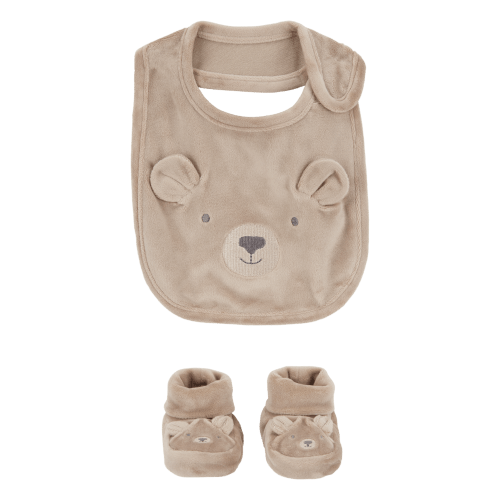 Baby 3-Piece Bear Booties & Bib Set - Carter's | Carter's