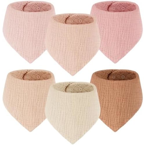 Muslin Bibs for Boys Girls Baby Bibs for Drooling and Teething 100% Cotton Soft and Absorbent for Unisex Infant