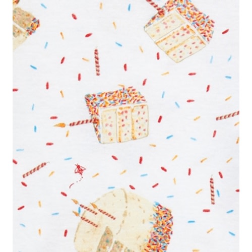 Birthday Cake Organic Cotton Snug Fit Pajamas - 12 Months