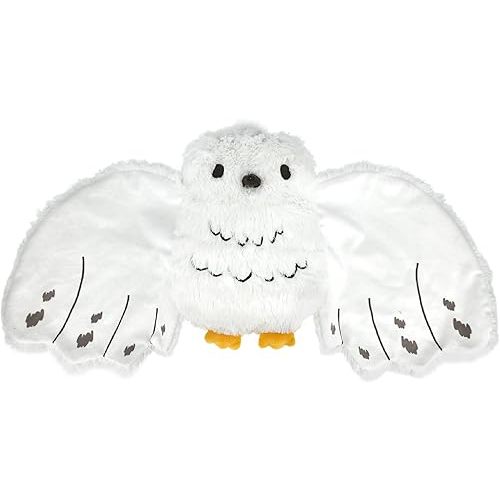 KIDS PREFERRED Harry Potter 9 Inch Tall 26 Inch Wingspan Hedwig Baby Lovey Security Blanket Snuggler Toy Snowy Owl Stuffed Animal for Newborn Infants and Babies