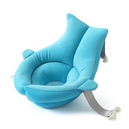 Baby Bath Pillow - Infant Tub Cushion, Quick Drying Mat for Infant Bathing, Blue