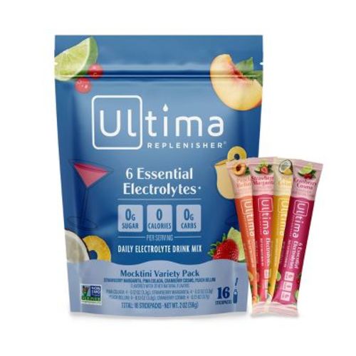 Ultima Replenisher Daily Hydration Electrolyte Stick Packs - Mocktini Variety Pack - 2oz/16ct