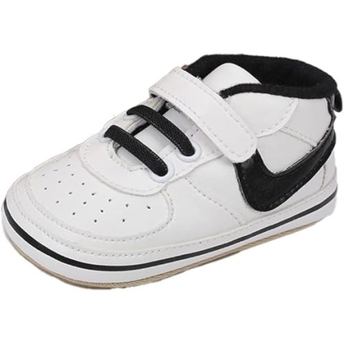 Clowora Unsex Baby Shoes Boys Girls Infant Sneakers Non-Slip Soft Rubber Sole Toddler Crib First Walker Lightweight Shoes