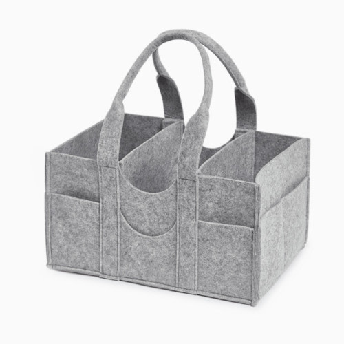 Felt Diaper Caddy - Heather Grey