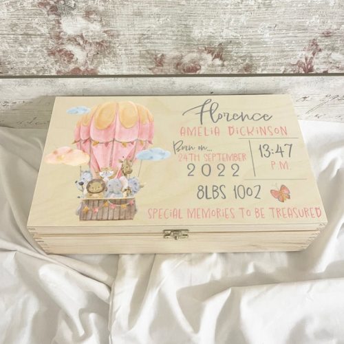 Baby Memory Box, Personalised Keepsake Box for Newborn Baby, Baby Girl Name Weight Gift, Wooden Box - Etsy